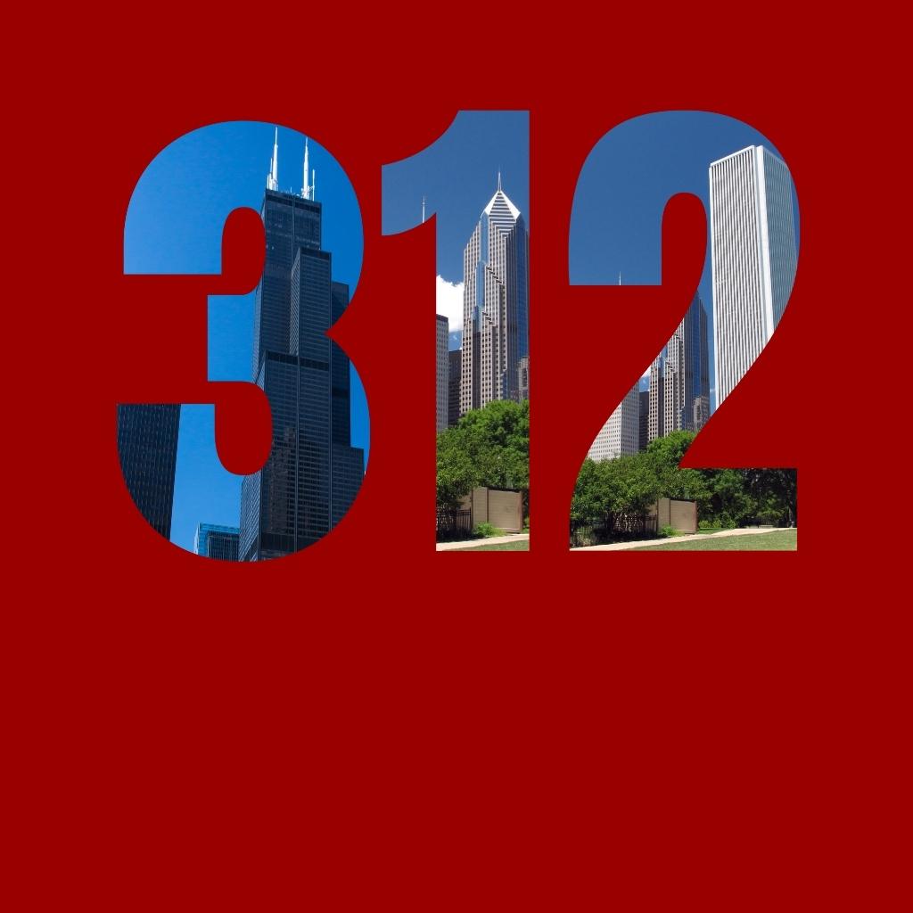 Chicago 312 Skyline Premium Unisex T-shirt