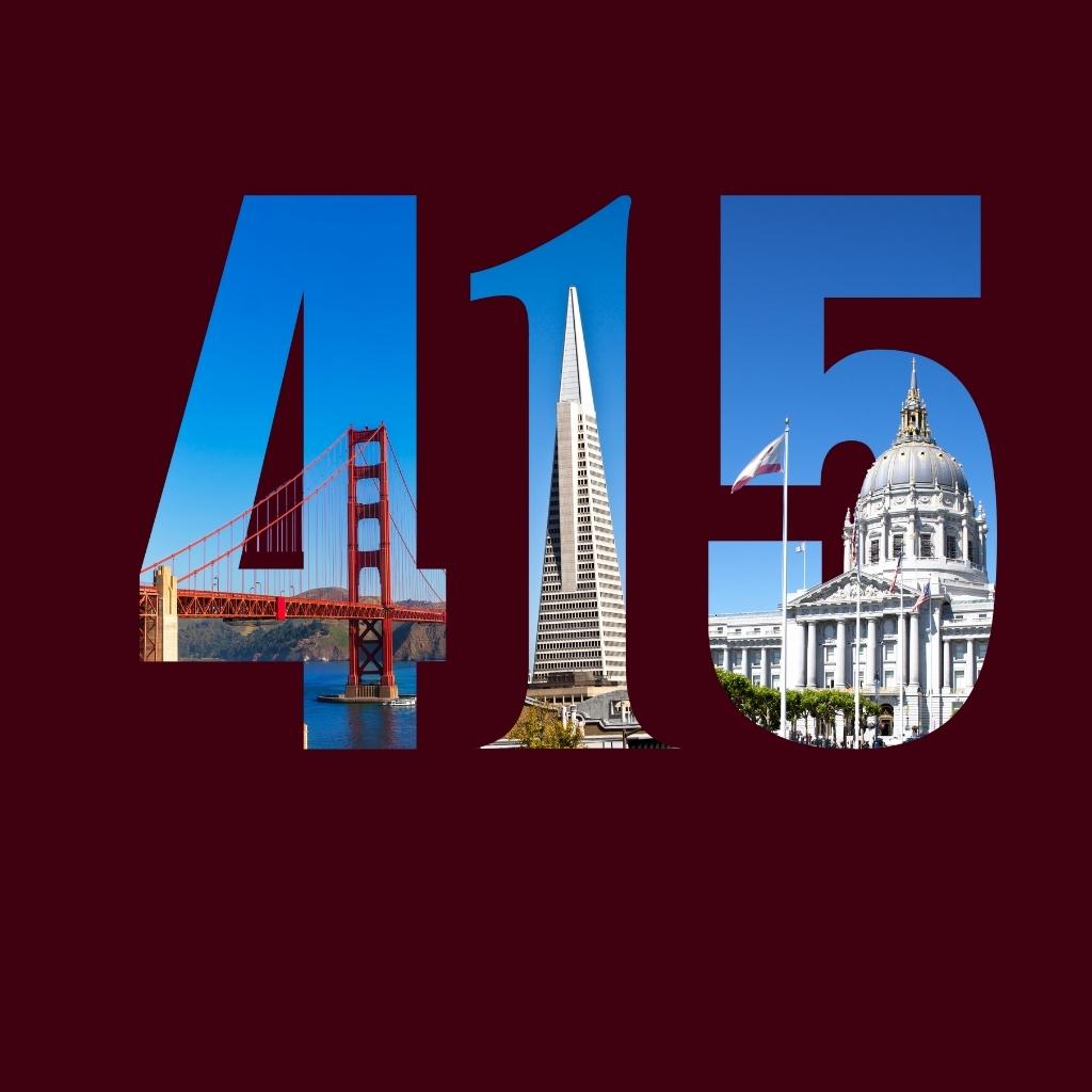 San Francisco 415 Landmarks Premium Unisex T-shirt