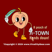 Atlanta: "A Peach of A Town" Premium Unisex T-shirt