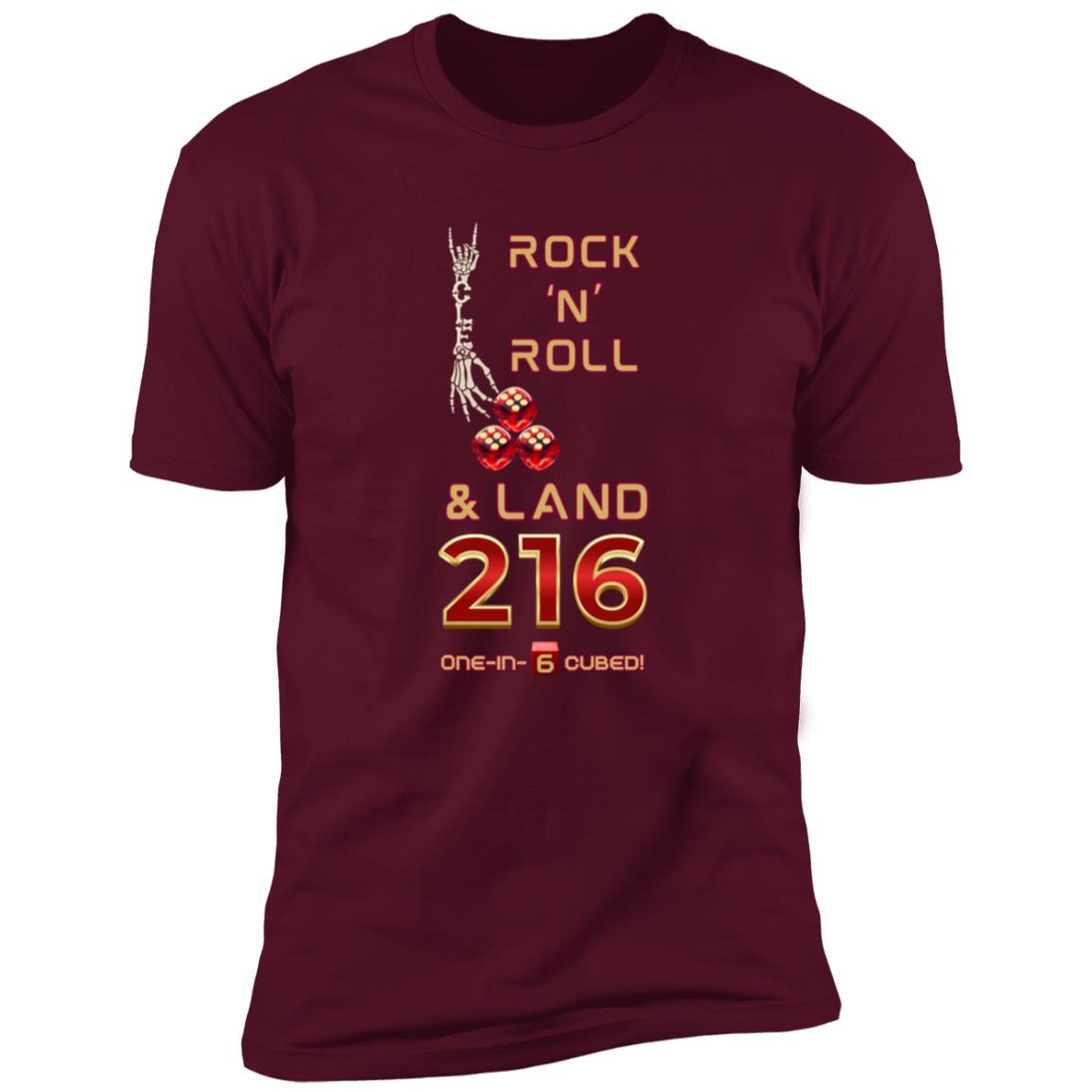 Cleveland Rocks, Rolls & Lands 216 Premium Unisex T-shirt