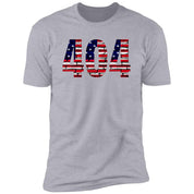 Atlanta 404 US Flag Bricky Numbers Premium Unisex T-shirt