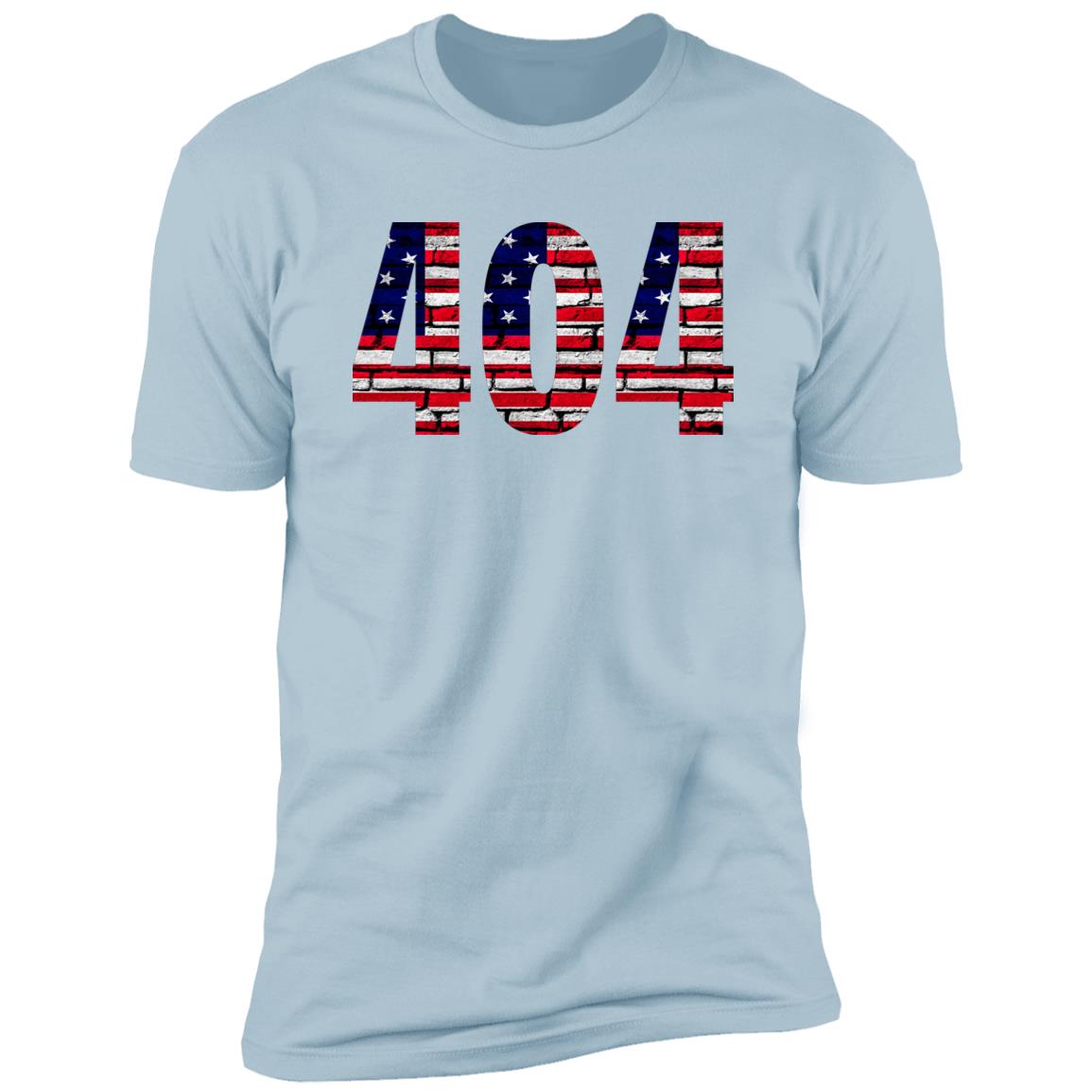 Atlanta 404 US Flag Bricky Numbers Premium Unisex T-shirt