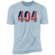 Atlanta 404 US Flag Bricky Numbers Premium Unisex T-shirt