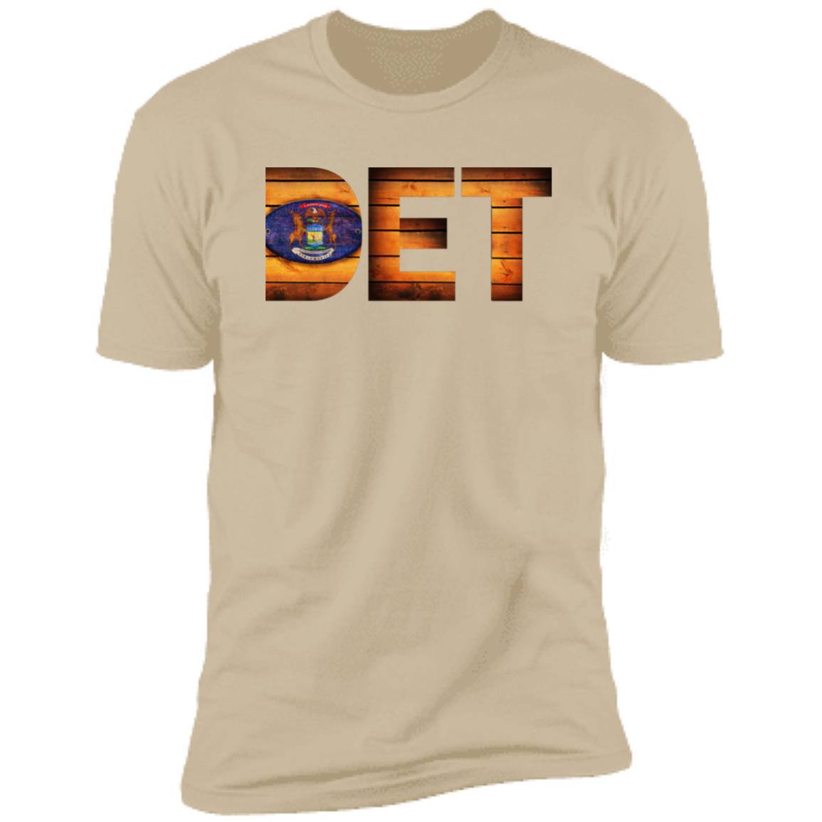 Detroit Vintage Wood Font Premium Unisex T-shirt