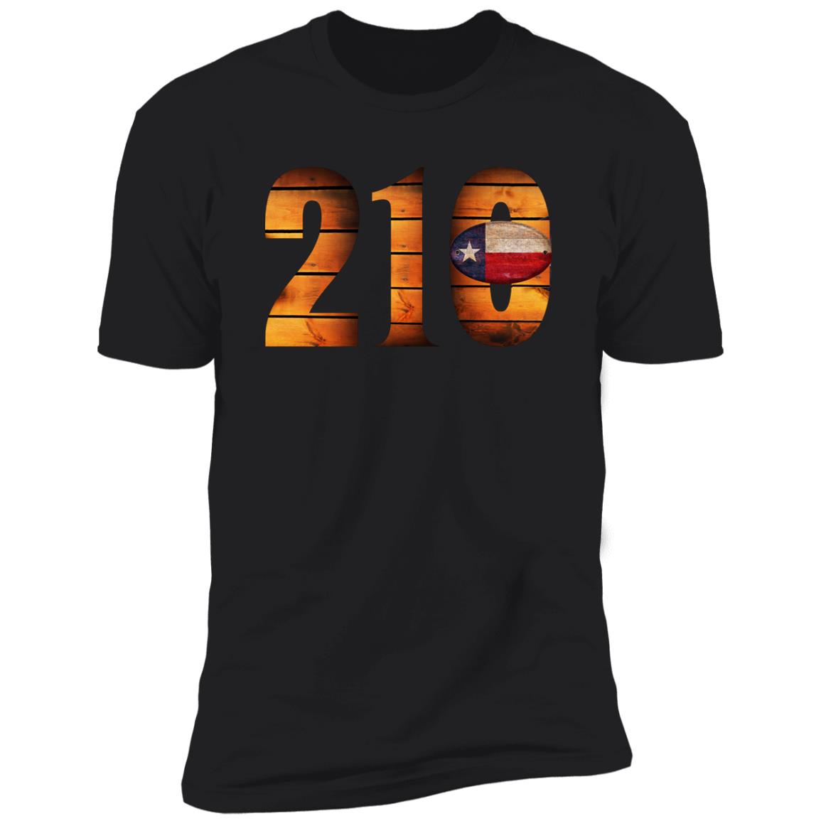 San Antonio 210 Vintage Wooden Font Premium Unisex T-shirt