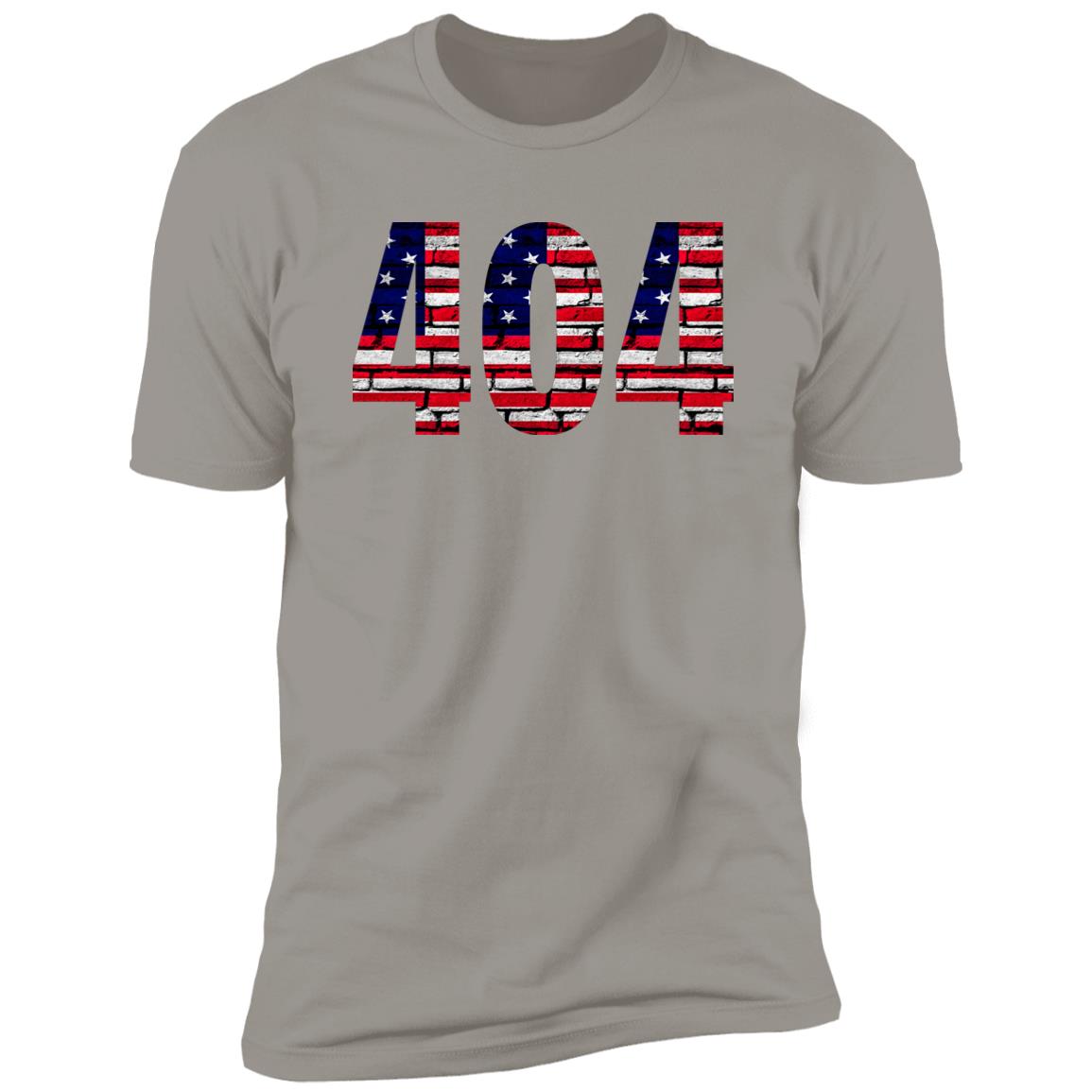 Atlanta 404 US Flag Bricky Numbers Premium Unisex T-shirt