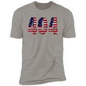 Atlanta 404 US Flag Bricky Numbers Premium Unisex T-shirt
