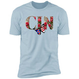 Cincinnati "Red Carnation Font" Premium Unisex T-shirt