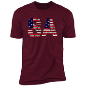 San Antonio US Flag Bricky Font Premium Unisex T-shirt