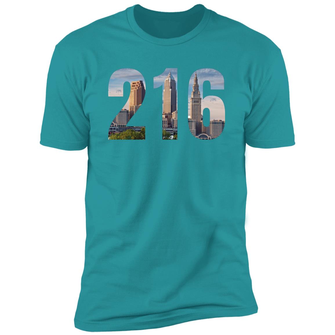 Cleveland 216 Skyline Premium Unisex T-shirt