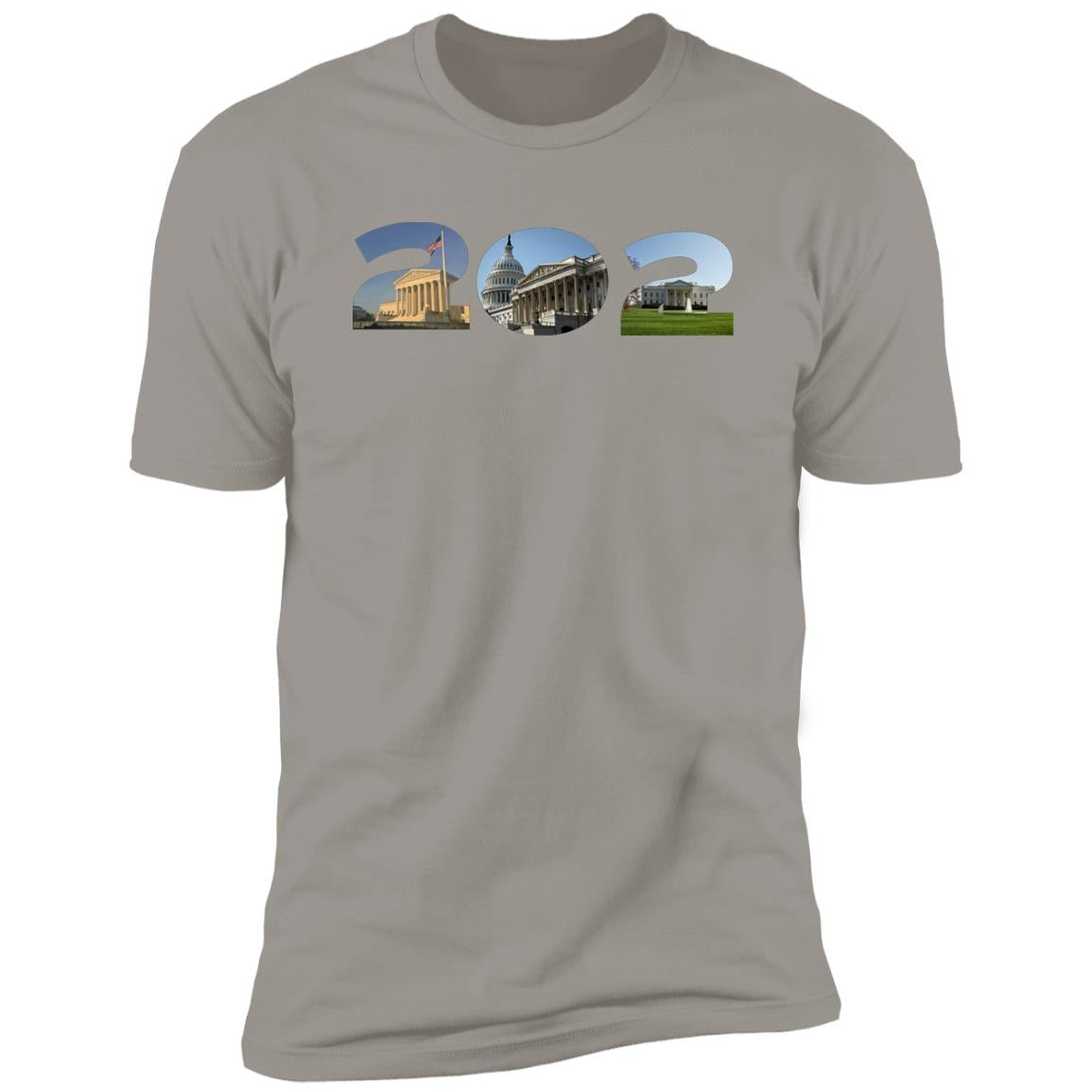 Washington DC 202 Landmarks Premium Unisex T-shirt