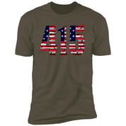 San Francisco 415 US Flag Bricky Font Premium Unisex T-shirt