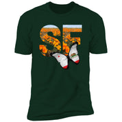 San Francisco CA Poppy Flower Font Premium Unisex T-shirt