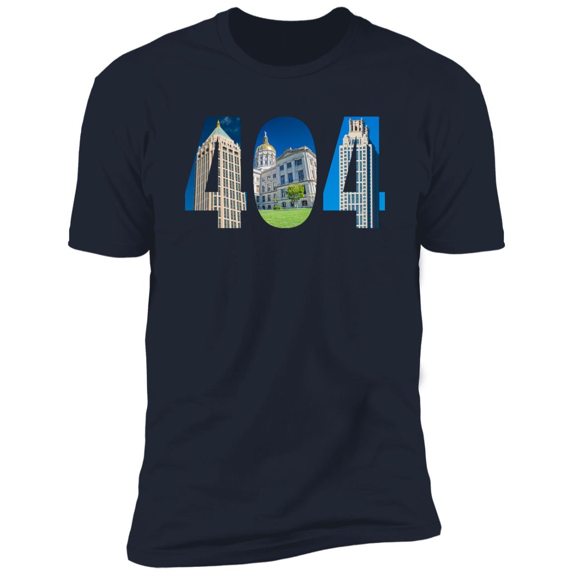 Atlanta 404 Landmarks Premium Unisex T-shirt