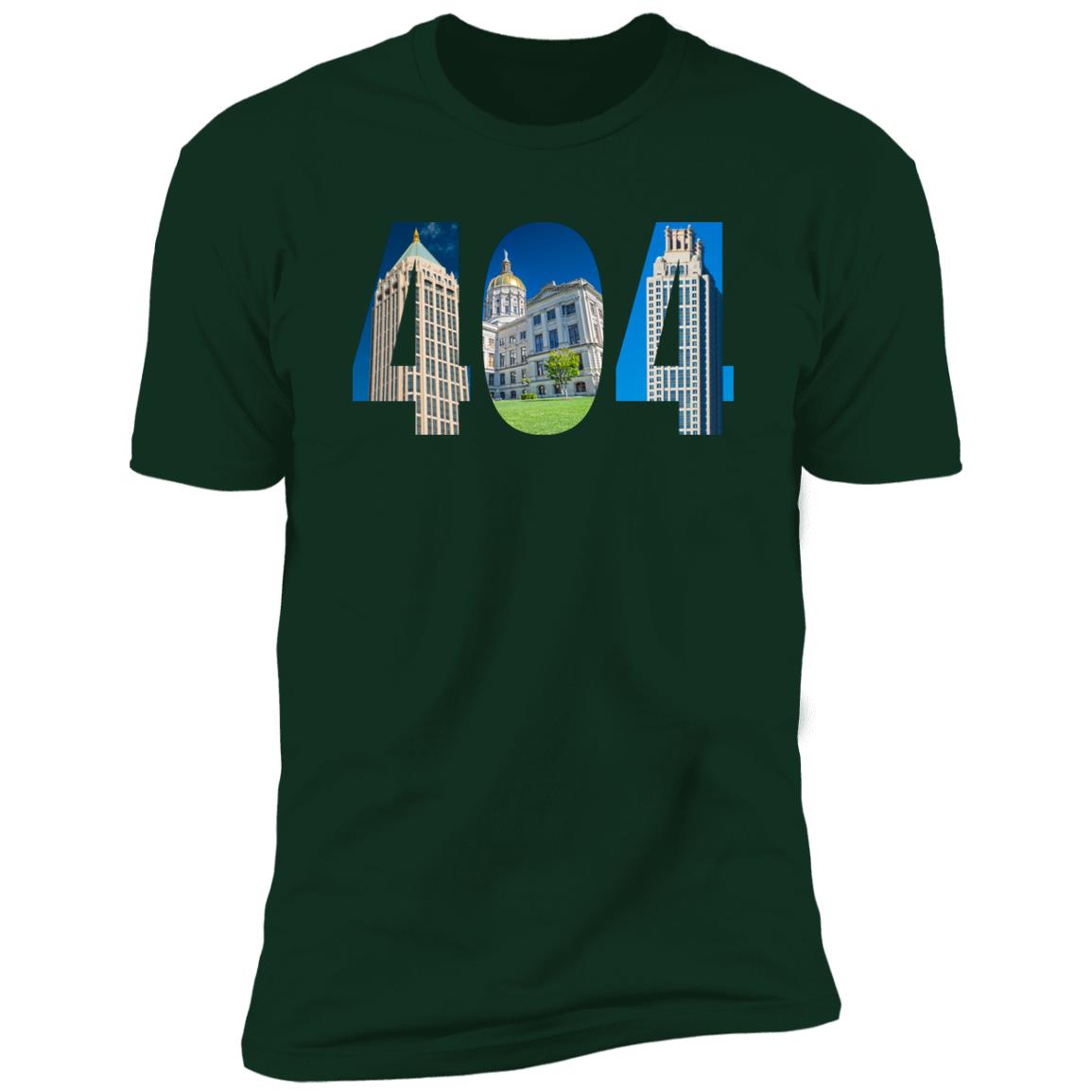 Atlanta 404 Landmarks Premium Unisex T-shirt