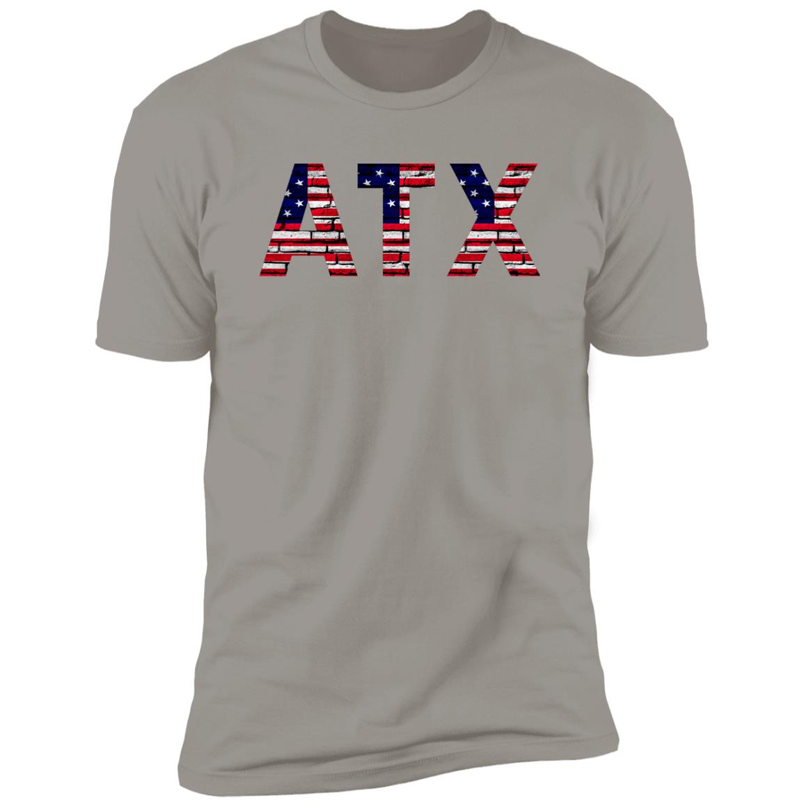 Austin US Flag Bricky Font Premium Unisex T-shirt