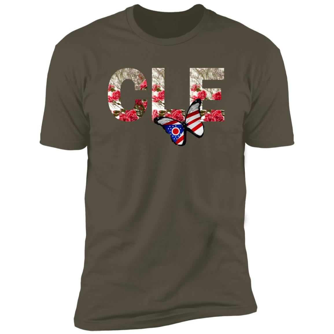 Cleveland "Red Carnation Font" Premium Unisex T-shirt
