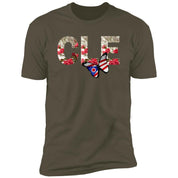Cleveland "Red Carnation Font" Premium Unisex T-shirt