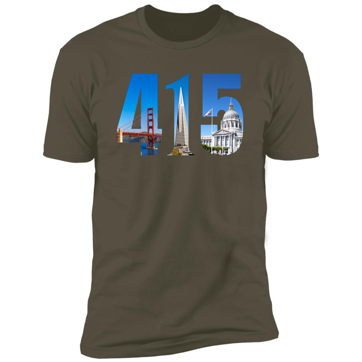 San Francisco 415 Landmarks Premium Unisex T-shirt