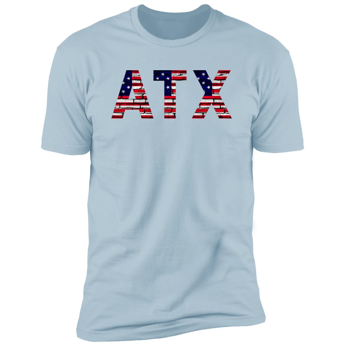 Austin US Flag Bricky Font Premium Unisex T-shirt
