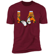 Los Angeles CA Poppy Flower Font Premium Unisex T-shirt