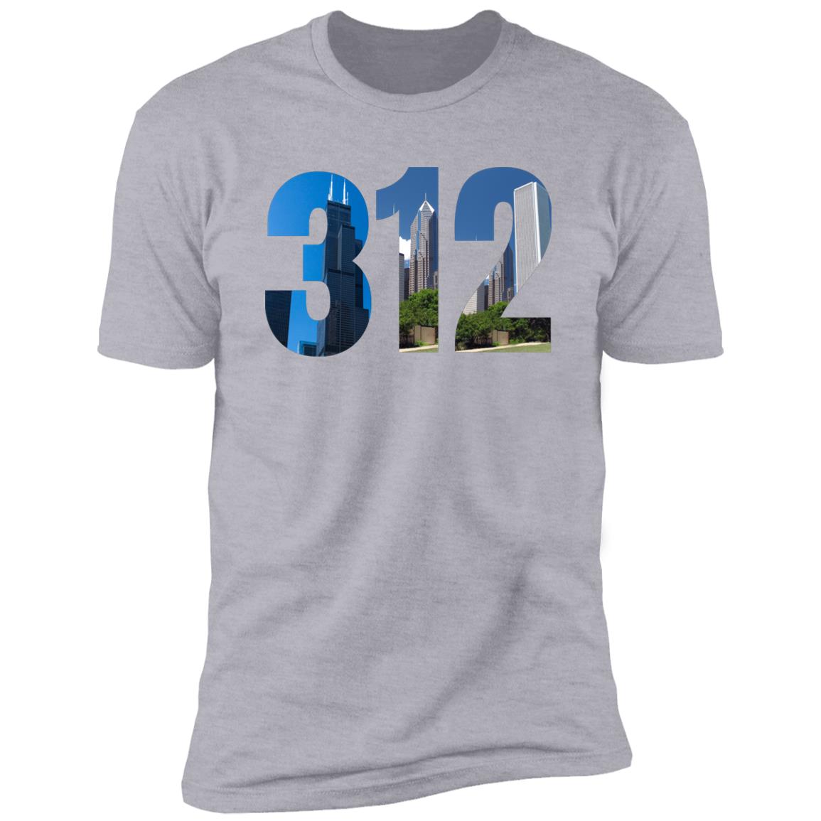 Chicago 312 Skyline Premium Unisex T-shirt