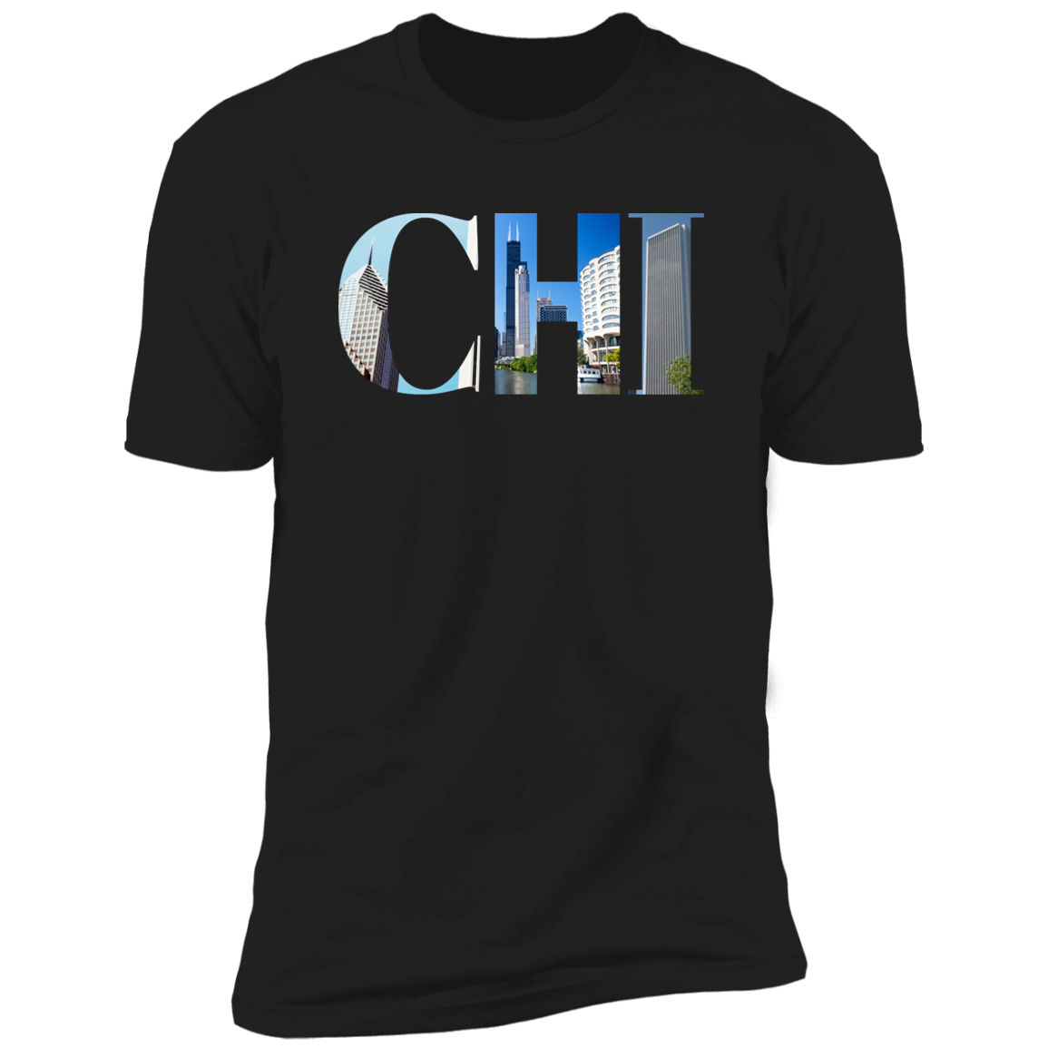 Chicago Skyline Premium Unisex T-shirt