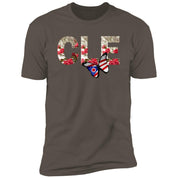 Cleveland "Red Carnation Font" Premium Unisex T-shirt