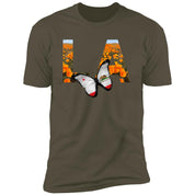 Los Angeles CA Poppy Flower Font Premium Unisex T-shirt
