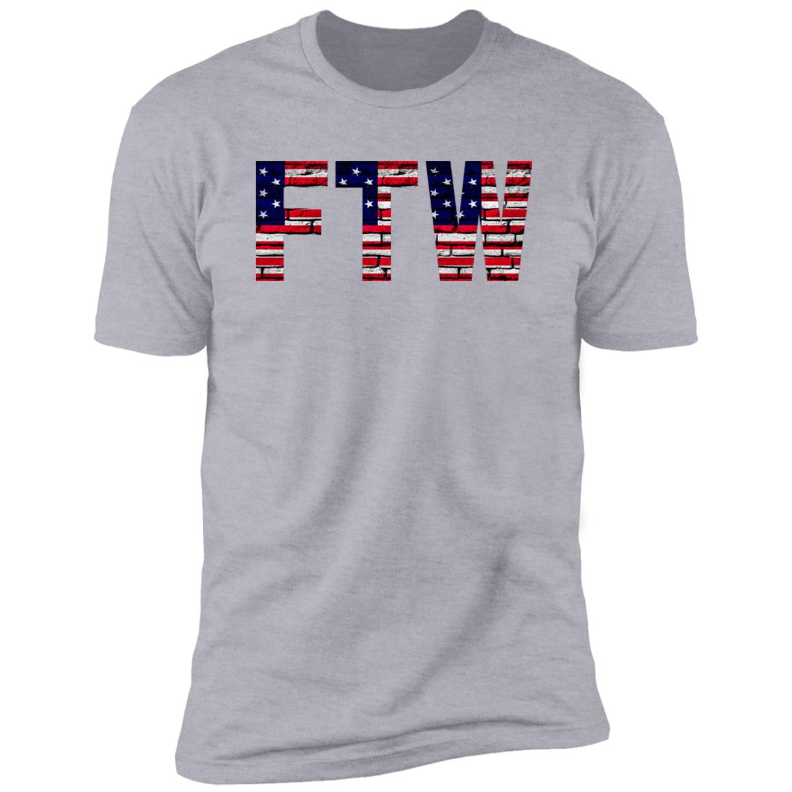 Fort Worth US Flag Bricky Font Premium Unisex T-shirt