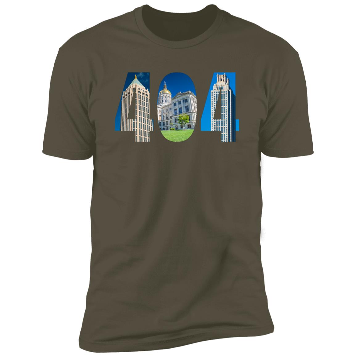 Atlanta 404 Landmarks Premium Unisex T-shirt