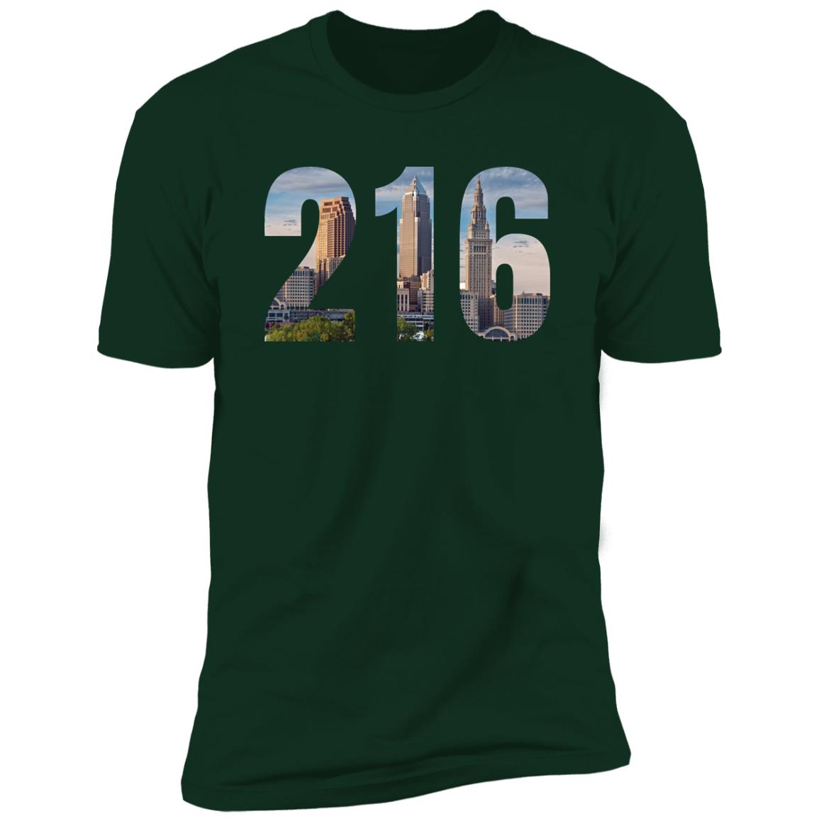 Cleveland 216 Skyline Premium Unisex T-shirt