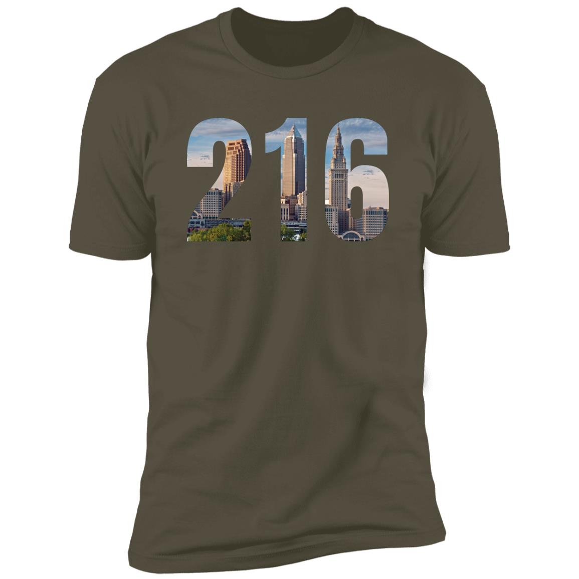 Cleveland 216 Skyline Premium Unisex T-shirt