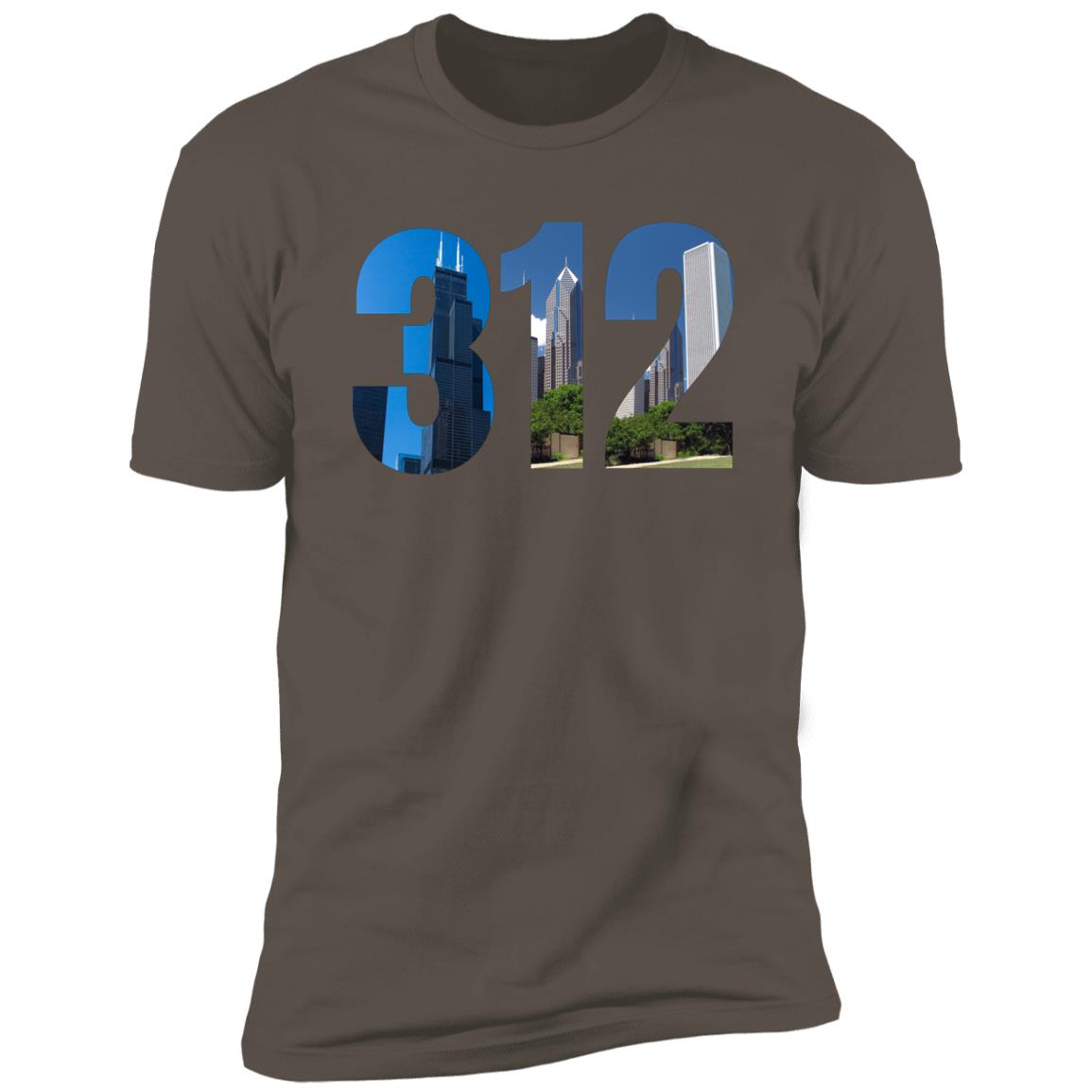 Chicago 312 Skyline Premium Unisex T-shirt