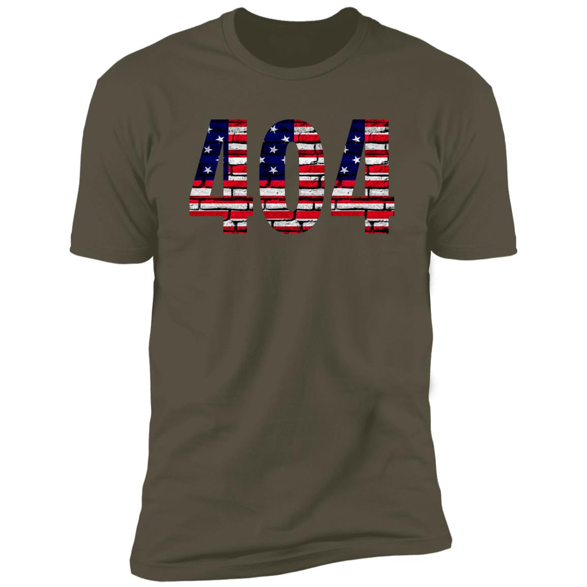 Atlanta 404 US Flag Bricky Numbers Premium Unisex T-shirt