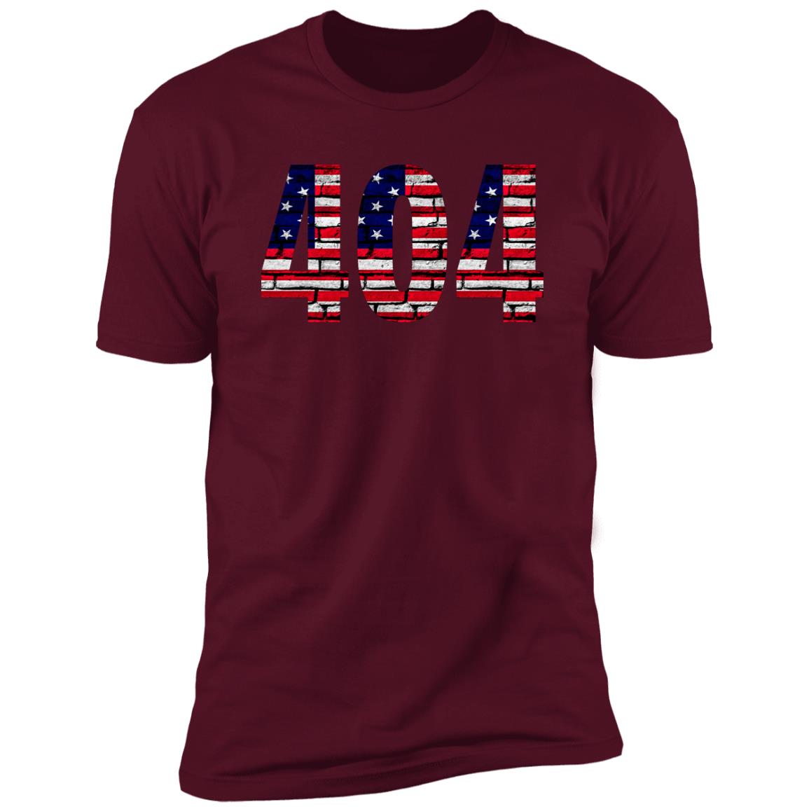 Atlanta 404 US Flag Bricky Numbers Premium Unisex T-shirt