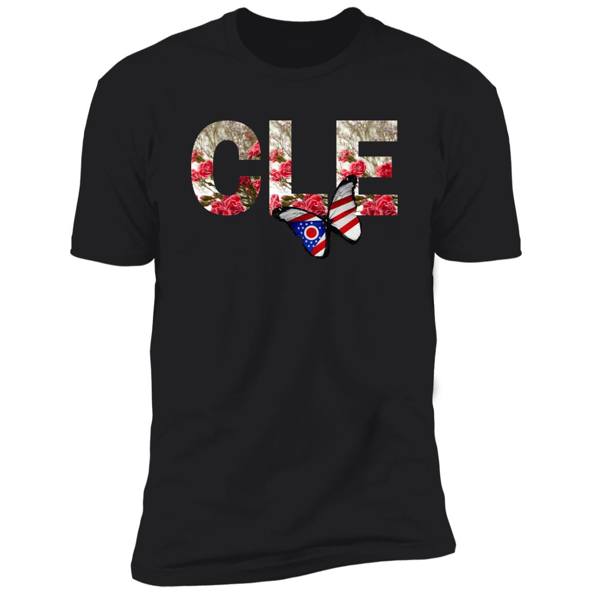 Cleveland "Red Carnation Font" Premium Unisex T-shirt