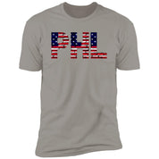 Philly US Flag Bricky Font Premium Unisex T-shirt