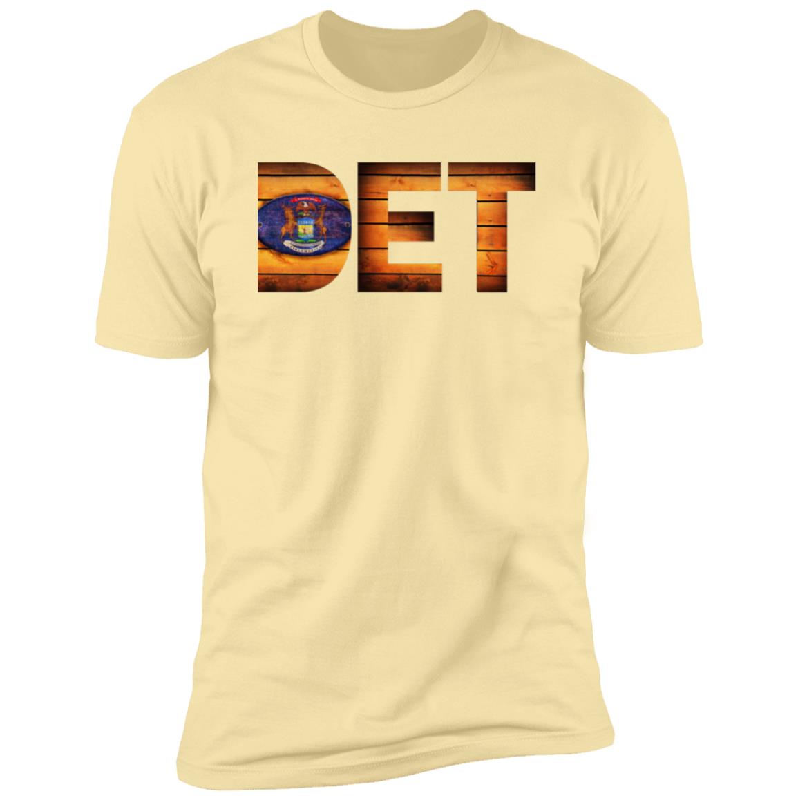 Detroit Vintage Wood Font Premium Unisex T-shirt