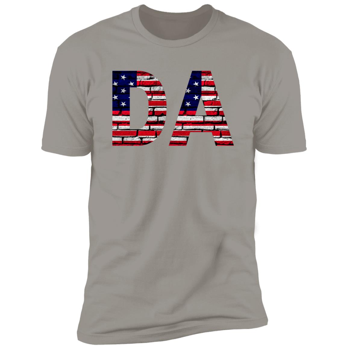 Dallas US Flag Bricky Font Premium Unisex T-shirt